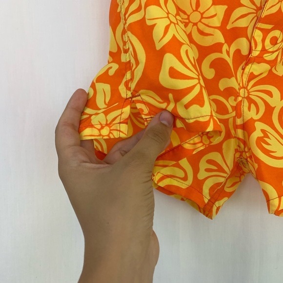 Steve & Barrys Swimwear Women's Boy Shorts Size Small Microfiber Orange - Picture 7 of 11
